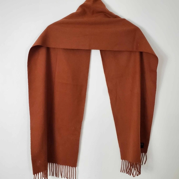 Brown 100% Cashmere Scarf made in UK - Picture 2 of 8
